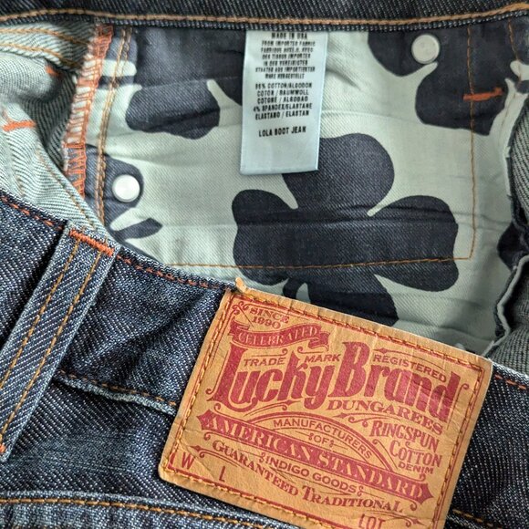 Lucky Brand Size 4 Lola Boot Jean Made in USA - Picture 6 of 10